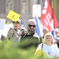 Prosvjed sindikata na Trgu bana Jelačića