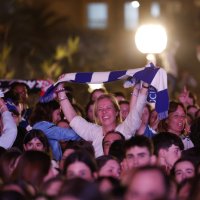 Doček nogometaša Real Sociedada u San Sebastianu