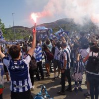 Doček nogometaša Real Sociedada u San Sebastianu