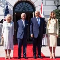 Kraljica Camilla, kralj Charles, Donald i Melania Trump