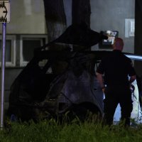 Zagreb: Automobilom se zabio u zgradu kraj Vjesnika, vozilo potpuno uništeno