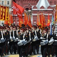 Kadeti moskovskog glazbenog učilišta na paradi 2015. godine
