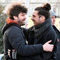 Doček Igora Bezinovića u Rijeci nakon osvajanja Europske filmske nagrade u Berlinu