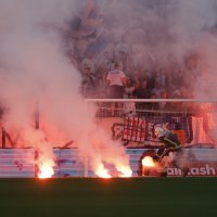 Dinamo - Rijeka, bakljada navijača, finale SuperSport Hrvatski nogometni Kup, 13.5.2026.