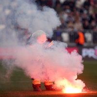 Dinamo - Rijeka, bakljada navijača, finale SuperSport Hrvatski nogometni Kup, 13.5.2026.