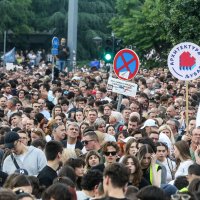 Prosvjed pod nazivom 'Ti i ja, Slavija, jer studenti pobjeđuju'