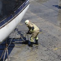 Požar u splitskoj ACI marini