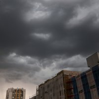 Olujni oblaci nad Zagrebom