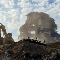 Posljednji ostaci na žgarištu Vjesnikova nebodera
