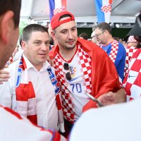 Navijači uoči utakmice Hrvatska - Portugal