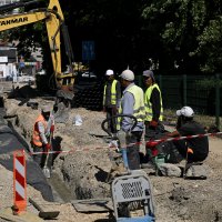 Radovi na Vukovarskoj ulici u Zagrebu od Trešnjevačkog placa