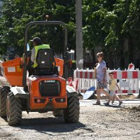Radovi na Vukovarskoj ulici u Zagrebu od Trešnjevačkog placa