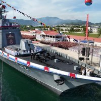 Svečano porinuće najnovije sjevernokorejske fregate Kang Kon