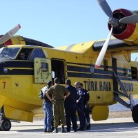 Posada turskog CL-215 prije odlaska na gašenje požara u Izraelu