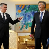Susret Milanovića i Plenkovića na Pantovčaku 2020.