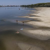 Nizak vodostaj Dunava kod Vukovara