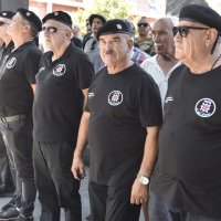Postrojavanje IX. bojne HOS-a Rafael vitez Boban u Kninu