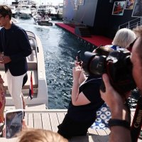 George Russell i Carmen Montero Mundt
