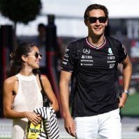 George Russell i Carmen Montero Mundt