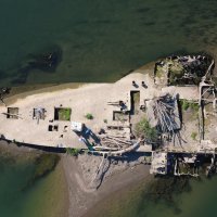 Izuzetno nizak vodostaj rijeke Save ponovo je otkrio olupinu broda "Slovenac"