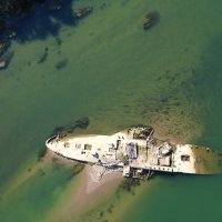 Izuzetno nizak vodostaj rijeke Save ponovo je otkrio olupinu broda "Slovenac"