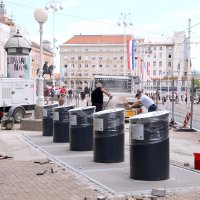 Postavljeni podzemni spremnici na Trgu Bana Jelačića