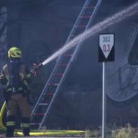 Požar u napuštenoj baraci kod Zapadnog kolodvora, Zagreb
