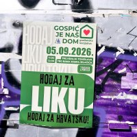 Plakati pozivaju na prosvjed za Liku