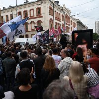 Beograd: Studentski pokret predaje Republičkoj izbornoj komisiji potpise za listu 'Studentska lista – Studenti pobjeđuju'