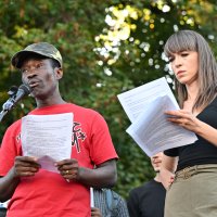 Prosvjed u znak podrške stranim radnicima u Ljubljani