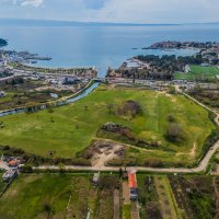 Pogled iz zraka na golf terene u Stobreču gdje će se graditi novi kamp Hajduka