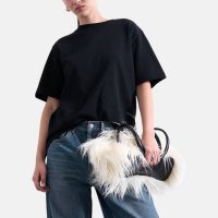TOPSHOP crna majica kratki rukav
