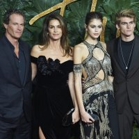 Rande Gerber, Cindy Crawford, Kaia Gerber i Presley Gerber