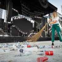 Čišćenje smeća nakon festivala Ultra u Splitu