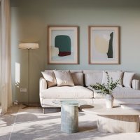 Residences Aurora - Type A1 - living room - olive grove