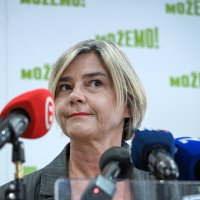 Konferencija za medije stranke Možemo: Gordan Bosanac i Sandra Benčić