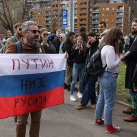 Antiputinovski aktivist u Beogradu
