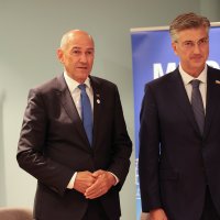 Andrej Plenković i Janez Janša