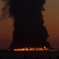 Gori tanker kod Sočija