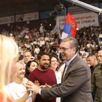 Aleksandar Vučić na skupu u Zaječaru