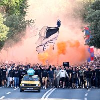 Torcida, korteo uoči utakmice Hajduk - Ajax, 15.10.2026.