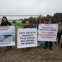 Građanska inicijativa 'Za zeleni Pampas' organizirala je prosvjed u Osijeku
