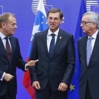 Donald Tusk, Miro Cerar i Jean-Claude Juncker