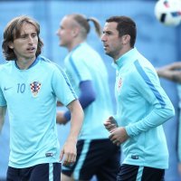 Luka Modrić i Darijo Srna