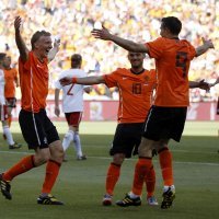 Kuyt, Sneijder and Van Persie, Nizozemska 2010
