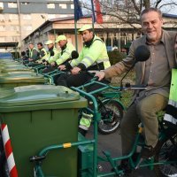 Milan Bandić i djelatnica Čistoće