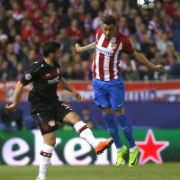 Atletico M. - Bayer L.,  Jose Gimenez i Kevin Volland