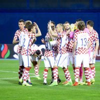Pozdrav između hrvatskih nogometaša