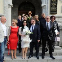 Sanja Doležal na vjenčanju