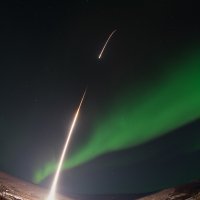GREECE Rocket Launched into the Aurora